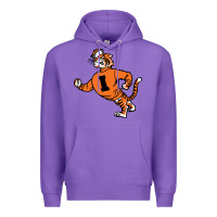 Purple Vintage Walking Angry Tiger Idaho State Premium Hoodie - ArtChic