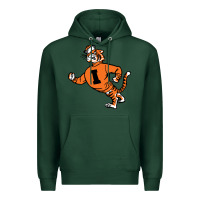 Sports Green Vintage Walking Angry Tiger Idaho State Premium Hoodie - ArtChic