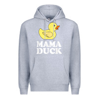 Heather Grey mama duck t shirt funny mother bird gift Premium Hoodie - ArtChic