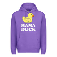 Purple mama duck t shirt funny mother bird gift Premium Hoodie - ArtChic