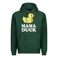 Sports Green mama duck t shirt funny mother bird gift Premium Hoodie - ArtChic