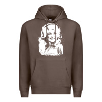 Coffee dolly parton distressed photo Premium Hoodie - ArtChic