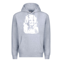 Heather Grey dolly parton distressed photo Premium Hoodie - ArtChic