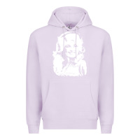 Lilac dolly parton distressed photo Premium Hoodie - ArtChic