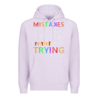 Lilac mistakes are proof that you are trying teacher inspirational t shirt Premium Hoodie - StudioElite