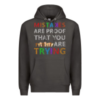 Smoke mistakes are proof that you are trying teacher inspirational t shirt Premium Hoodie - StudioElite