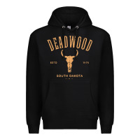 Black deadwood south dakota usa vintage distressed style design long sleeve Premium Hoodie - StudioElite