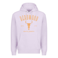 Lilac deadwood south dakota usa vintage distressed style design long sleeve Premium Hoodie - StudioElite