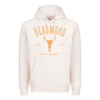 Pale Pink deadwood south dakota usa vintage distressed style design long sleeve Premium Hoodie - StudioElite