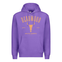 Purple deadwood south dakota usa vintage distressed style design long sleeve Premium Hoodie - StudioElite