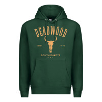 Sports Green deadwood south dakota usa vintage distressed style design long sleeve Premium Hoodie - StudioElite