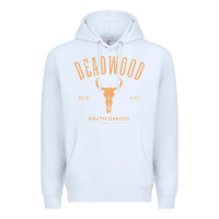 White deadwood south dakota usa vintage distressed style design long sleeve Premium Hoodie - StudioElite