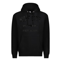 Black Surf City North Carolina Nc Vintage Sports Design Black Prin Premium Hoodie - StudioElite
