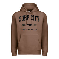 Chestnut Surf City North Carolina Nc Vintage Sports Design Black Prin Premium Hoodie - StudioElite