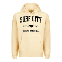 Pina Colada Surf City North Carolina Nc Vintage Sports Design Black Prin Premium Hoodie - StudioElite