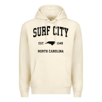 Sandshell Surf City North Carolina Nc Vintage Sports Design Black Prin Premium Hoodie - StudioElite