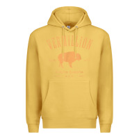 Antique Gold vermillion south dakota bison distressed design t shirt Premium Hoodie - StudioElite
