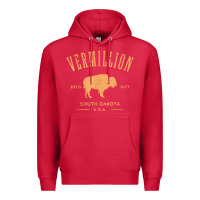 Cardinal vermillion south dakota bison distressed design t shirt Premium Hoodie - StudioElite