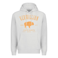 Dove Grey vermillion south dakota bison distressed design t shirt Premium Hoodie - StudioElite