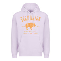 Lilac vermillion south dakota bison distressed design t shirt Premium Hoodie - StudioElite