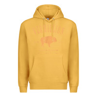 Mustard vermillion south dakota bison distressed design t shirt Premium Hoodie - StudioElite