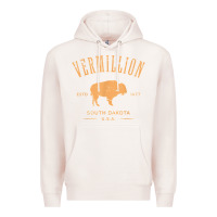 Pale Pink vermillion south dakota bison distressed design t shirt Premium Hoodie - StudioElite