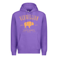 Purple vermillion south dakota bison distressed design t shirt Premium Hoodie - StudioElite