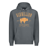 Rock vermillion south dakota bison distressed design t shirt Premium Hoodie - StudioElite