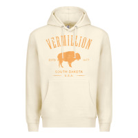 Sandshell vermillion south dakota bison distressed design t shirt Premium Hoodie - StudioElite