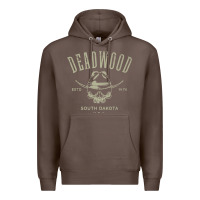 Coffee deadwood south dakota usa distressed skull design souvenir premium t s Premium Hoodie - StudioElite