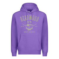 Purple deadwood south dakota usa distressed skull design souvenir premium t s Premium Hoodie - StudioElite