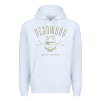 White deadwood south dakota usa distressed skull design souvenir premium t s Premium Hoodie - StudioElite