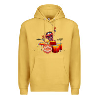 Antique Gold The muppets animal drummer Premium Hoodie - StudioElite