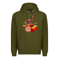 Army Green The muppets animal drummer Premium Hoodie - StudioElite