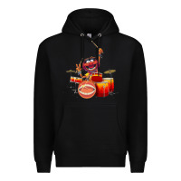 Black The muppets animal drummer Premium Hoodie - StudioElite
