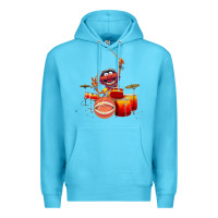 Ocean Blue The muppets animal drummer Premium Hoodie - StudioElite