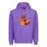 Purple The muppets animal drummer Premium Hoodie - StudioElite