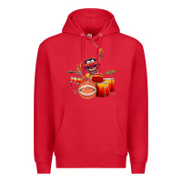 Red The muppets animal drummer Premium Hoodie - StudioElite