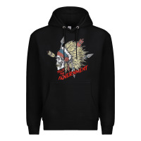 Black trust the government skull native american chief native t shirt Premium Hoodie - StudioElite