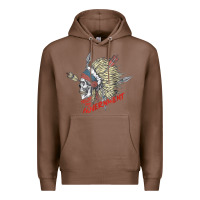 Chestnut trust the government skull native american chief native t shirt Premium Hoodie - StudioElite