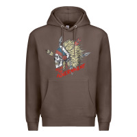 Coffee trust the government skull native american chief native t shirt Premium Hoodie - StudioElite