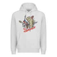 Dove Grey trust the government skull native american chief native t shirt Premium Hoodie - StudioElite