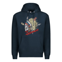 Navy trust the government skull native american chief native t shirt Premium Hoodie - StudioElite