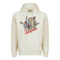 Oatmeal Heather trust the government skull native american chief native t shirt Premium Hoodie - StudioElite