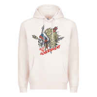 Pale Pink trust the government skull native american chief native t shirt Premium Hoodie - StudioElite