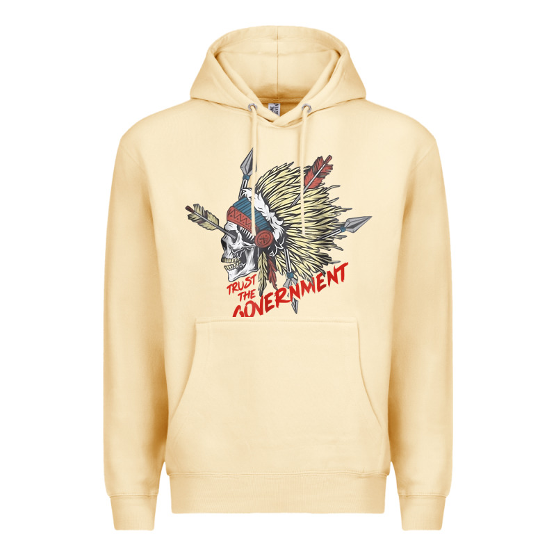 Trust The Government Skull Native American Chief Native T Shirt Premium Hoodie by StudioElite | Teevron