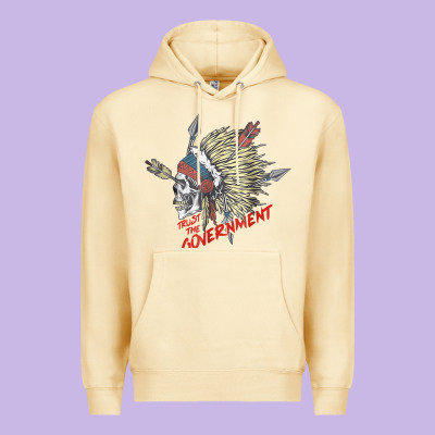 Trust The Government Skull Native American Chief Native T Shirt Premium Hoodie Designed By Studioelite