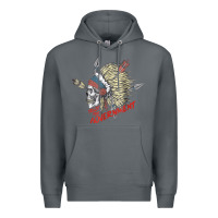 Rock trust the government skull native american chief native t shirt Premium Hoodie - StudioElite