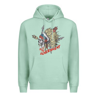 Seafoam trust the government skull native american chief native t shirt Premium Hoodie - StudioElite