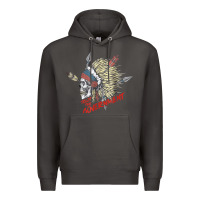 Smoke trust the government skull native american chief native t shirt Premium Hoodie - StudioElite